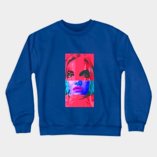 collage design with face Crewneck Sweatshirt